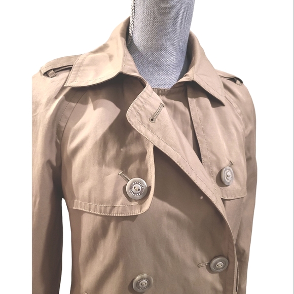 Express Women's Tan Trench Coat Size Small - Picture 2 of 8